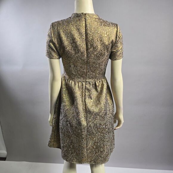 M&S small Elegant Gold Dress R14 - Picture 4 of 6